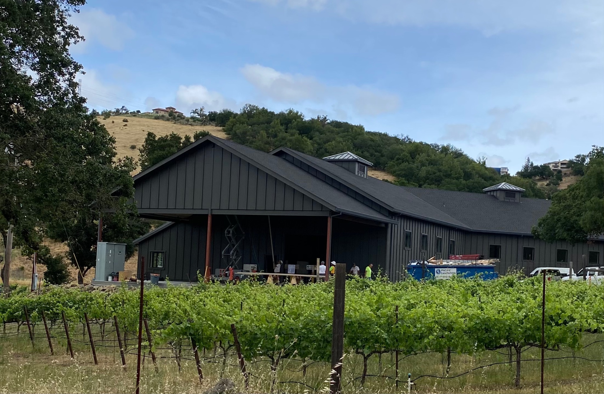 Paradise Ridge winery production facility