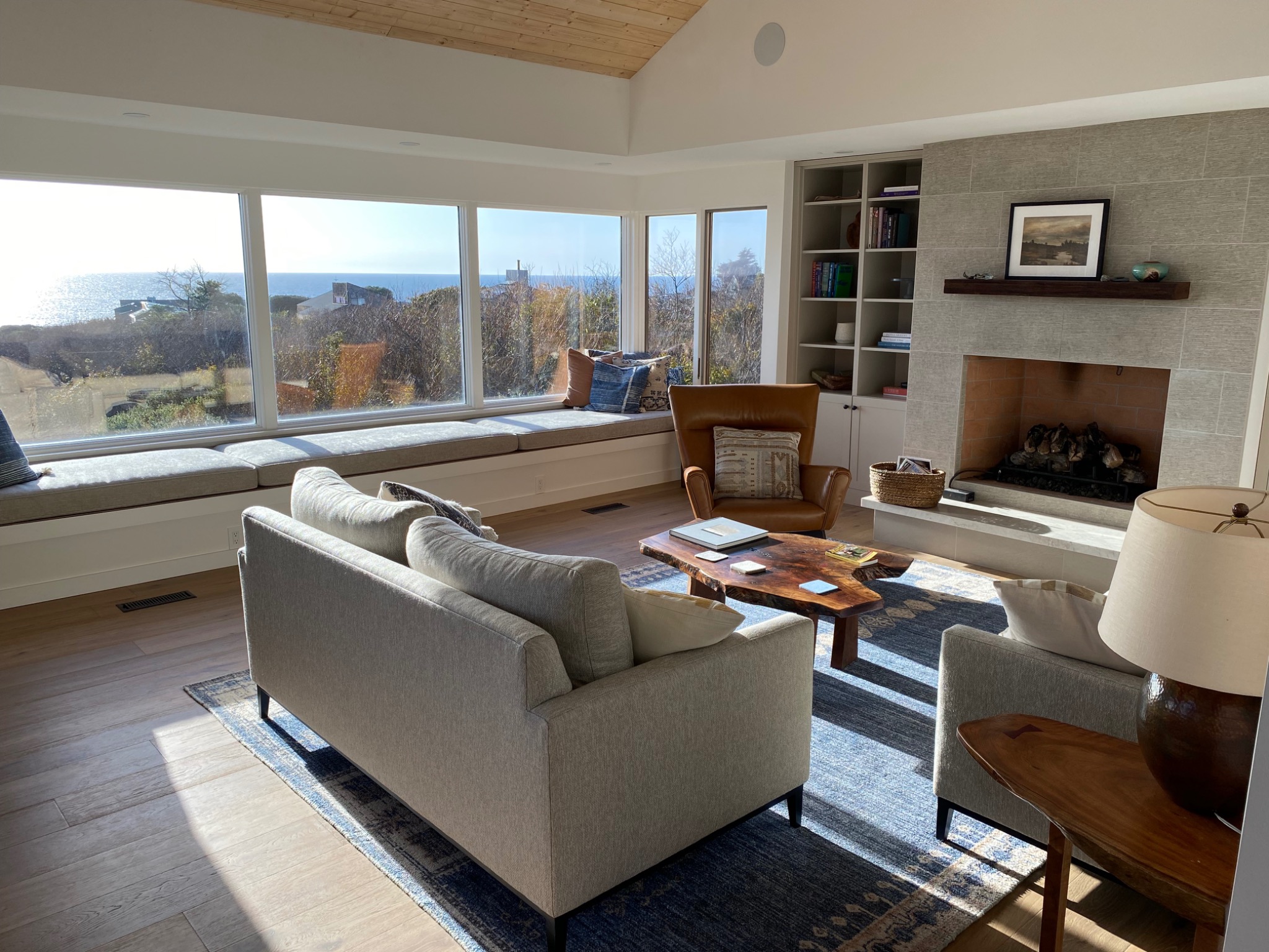 Sea Ranch home interior overlooking the Pacific Ocean